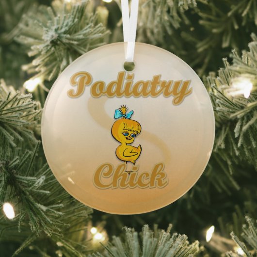 Podiatrie Chick Ornament Aus Glas (InSitu)