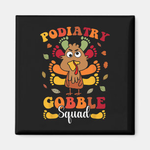 Podiatrie-Gackern-Squad Truthahn Podologe Lustiger Magnet