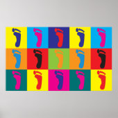 Podiatrie Pop Kunst Poster (Vorne)