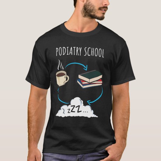 Podiatrie-Schule Zukunftsmusik T-Shirt (Vorderseite)