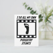 Podiatrie Stunts Postkarte (Stehend Vorderseite)