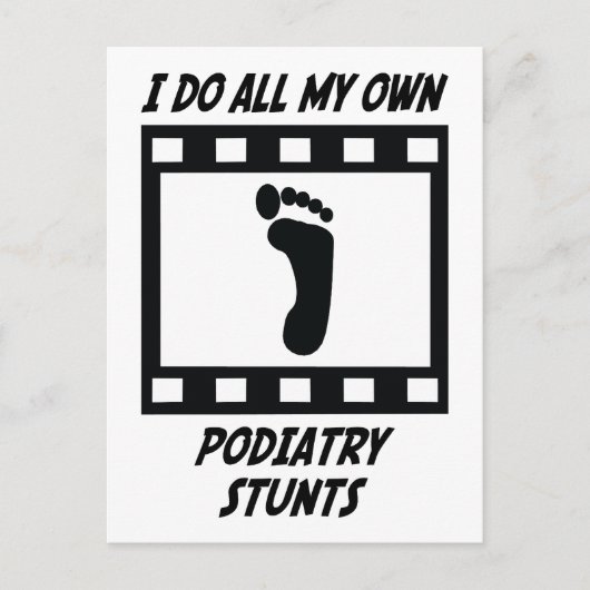 Podiatrie Stunts Postkarte (Vorderseite)