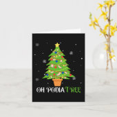 Podiatrische Weihnachtsbaum podiatrist Fuß medizin Karte (Gelbe Blume)