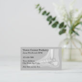 Podiatrisches Büro für Podiatrie-Visitenkarten Visitenkarte (Stehend Vorderseite)