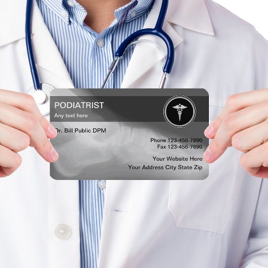 Podiatrist Business Cards Visitenkarte