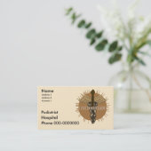 Podiatrist Caduceus Terminkarte (Stehend Vorderseite)