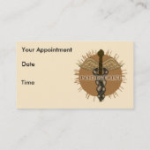 Podiatrist Caduceus Terminkarte (Rückseite)