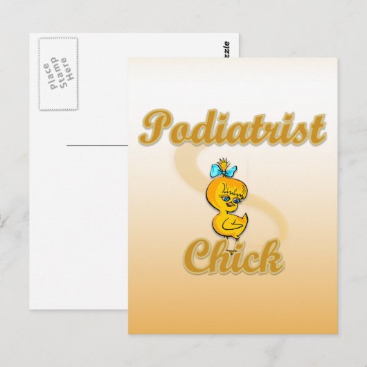 Podiatrist Chick Postkarte (Vorne/Hinten)