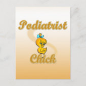 Podiatrist Chick Postkarte (Vorderseite)