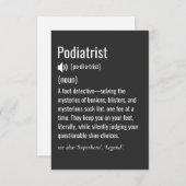 Podiatrist Dankeskarte (Vorne/Hinten)