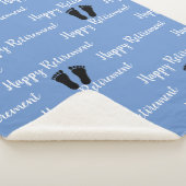 Podiatrist Feet Muster Blau Sherpadecke (3/4)