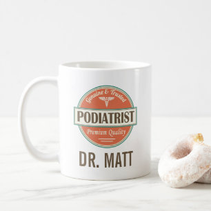 Podiatrist Foot Doctor hielt Personalisiertes Gesc Kaffeetasse