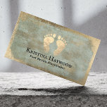 Podiatrist Foot Health Practitioner Vintage Gold Visitenkarte<br><div class="desc">Foot Health Practitioner Modern Gold & Bronze Business Cards.</div>