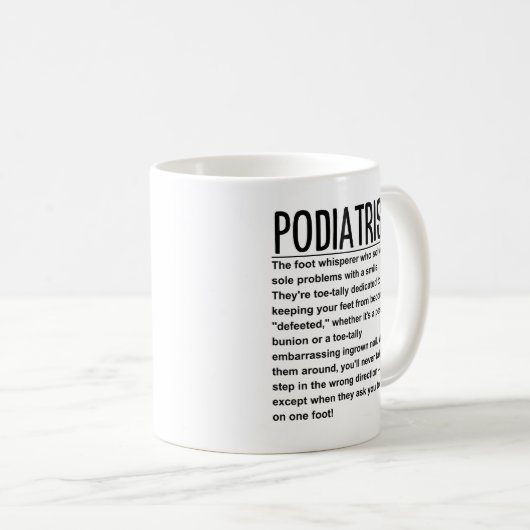 Podiatrist Kaffeetasse (VorderseiteRechts)