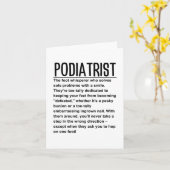 Podiatrist Karte (Gelbe Blume)