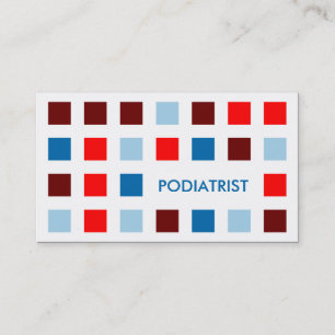 PODIATRIST (Mod-Quadrate) Visitenkarte