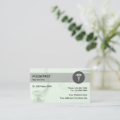 Podiatrist Moderne Medizinische Visitenkarten Visitenkarte (Stehend Vorderseite)