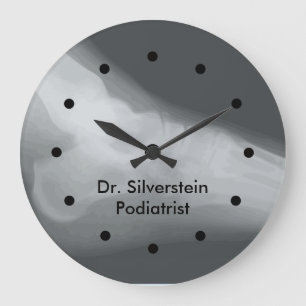 Podiatrist Office Foot X Ray Themed Clocks Große Wanduhr