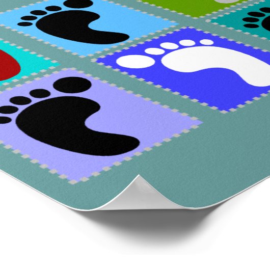 Podiatrist Popart Art Poster (Ecke)