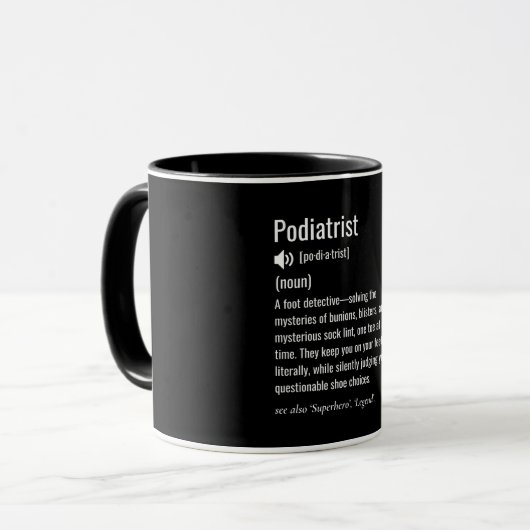 Podiatrist Tasse (Vorderseite Links)