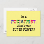 Podiatristischer Spaß Postkarte (Vorne/Hinten)