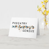 Podiatry-Genie Karte (Gelbe Blume)