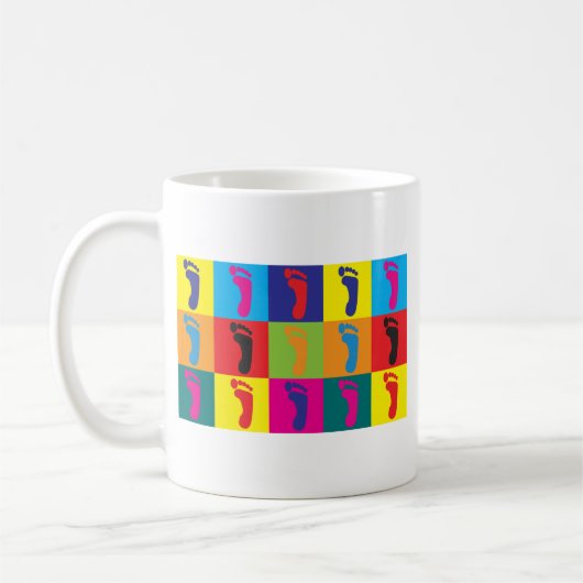 Podiatry-Pop-Kunst Kaffeetasse (Links)