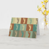 Podiatry-Pop-Kunst Karte (Gelbe Blume)