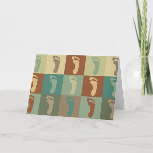 Podiatry-Pop-Kunst Karte (Vorderseite)