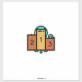 Podium Aufkleber (Blatt)