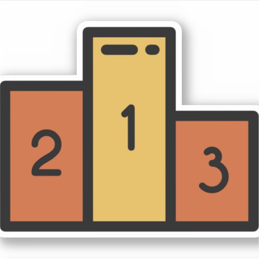 Podium Aufkleber (Vorderseite)