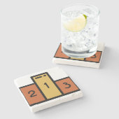 Podium Steinuntersetzer (Seitenansicht)