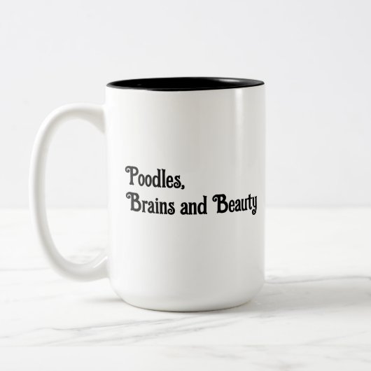 Podles, Gehirne und Beauty Coffee Tasse (Links)