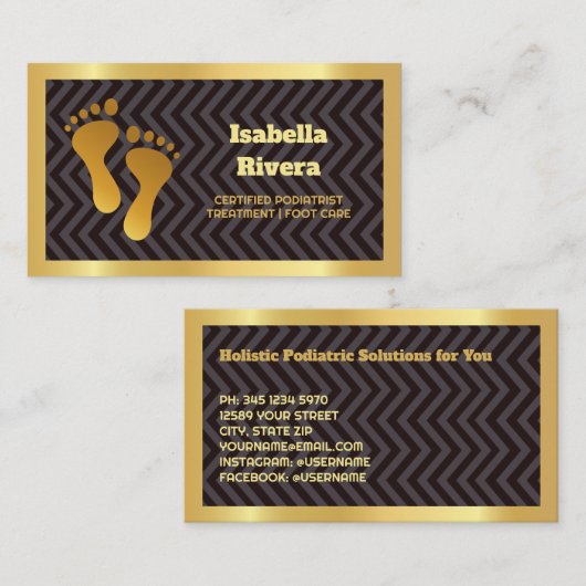Podologe Visitenkarte (Vorne/Hinten)