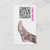 Podologie-Foto QR-Code Visitenkarte (Rückseite)