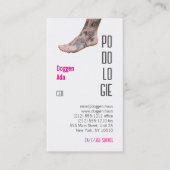 Podologie-Foto QR-Code Visitenkarte (Vorderseite)