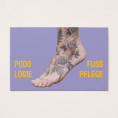 Podology Photo QR Code Foot Care (Vorderseite)