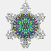 Pods Kaleidoscope Snowflake Ornament (Vorderseite)