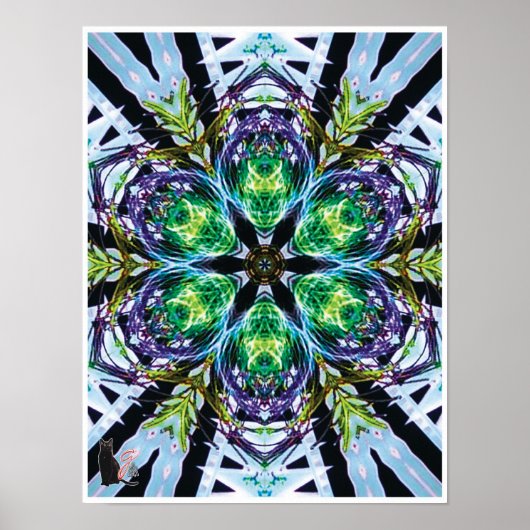 Pods Kinetic Collage Kaleidoscope Poster (Vorne)