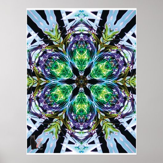 Pods Kinetic Collage Kaleidoscope Poster (Vorne)