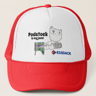 Podstock ist mein Stau! Fernlastfahrerhut Truckerkappe