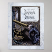 Poe "Abend Star" Steampunk Viktorianisch Art 17x22 Poster (Vorne)