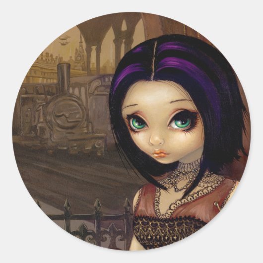 "Poe"-Aufkleber Runder Aufkleber (Vorderseite)