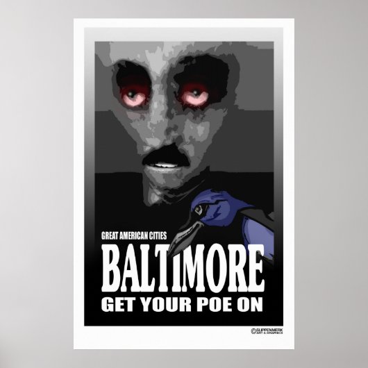 Poe Baltimore Poster (Vorne)