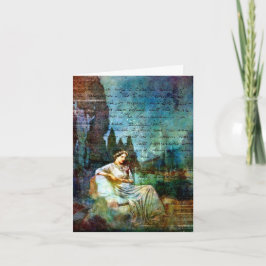 Poe-Collage, Geburtstag Karte