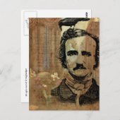 Poe Collage Postkarte (Vorne/Hinten)
