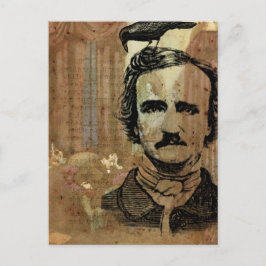 Poe Collage Postkarte