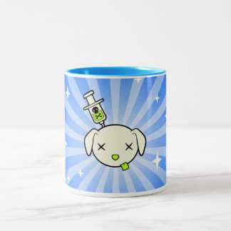 Poe-Explosions-Kaffee-Tasse - Blau Zweifarbige Tasse