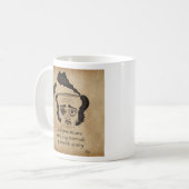 Poe geisteskrank kaffeetasse (Vorderseite Links)