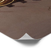 Poe - gotisches Steampunk viktorianisch - Kunstdru Poster (Ecke)